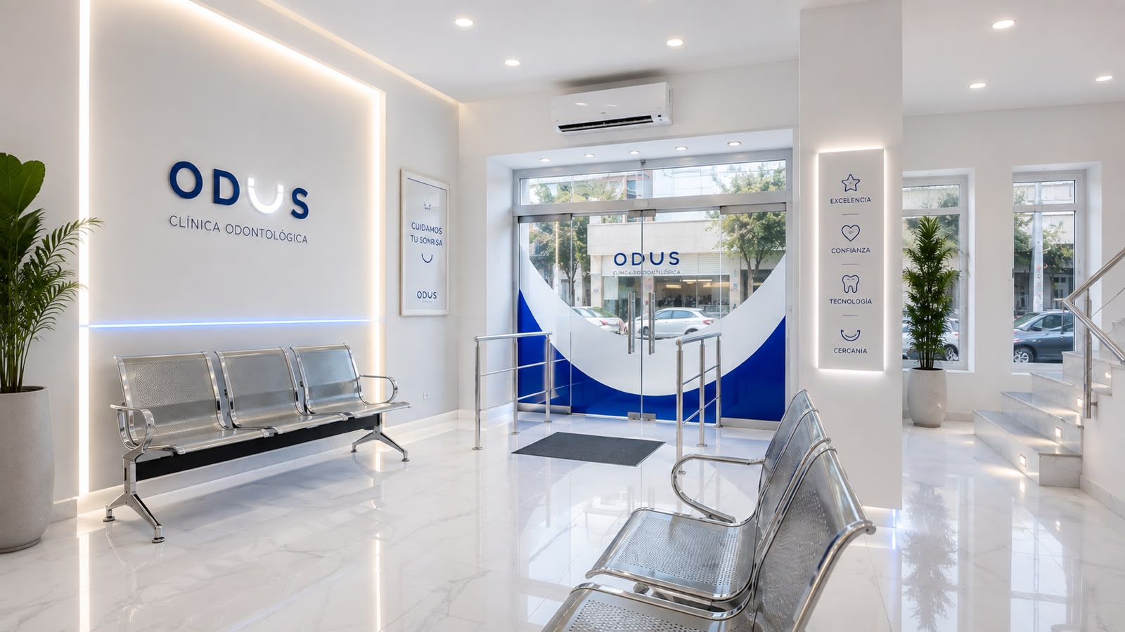 Recepción y entrada de ODUS Clínica Odontológica en Quilmes