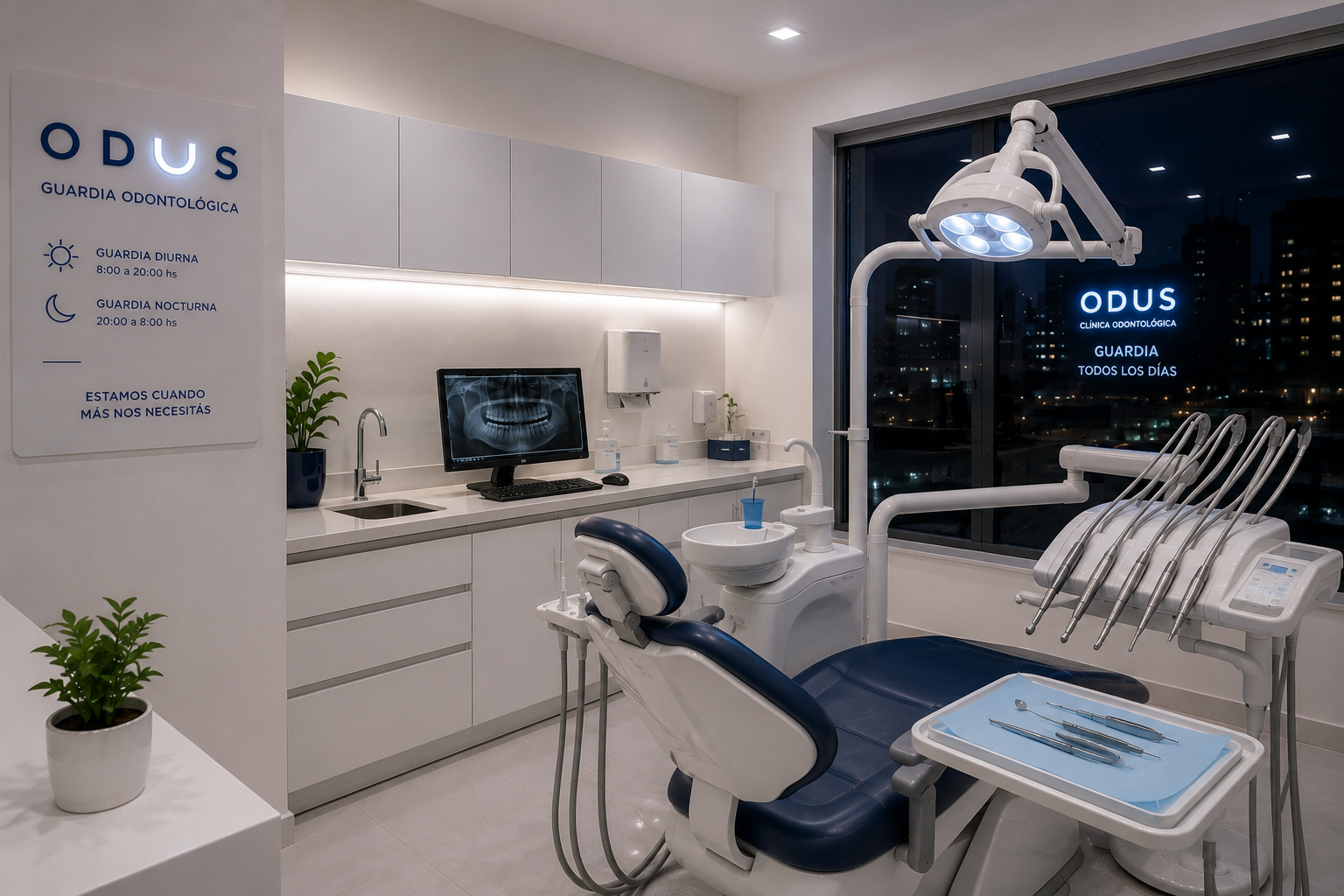 Guardia odontológica ODUS 365 días con atención diurna y nocturna